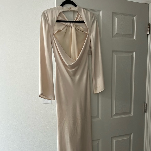 ZARA silk dress, size XS, cutout back - Picture 3 of 3